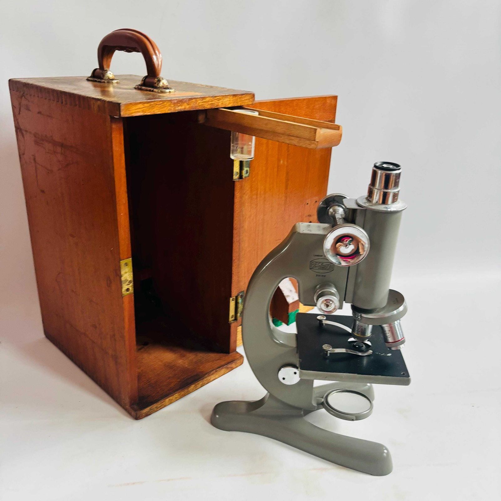 Vintage Beck London Microscope 1960s British Scientific Instrument With ...