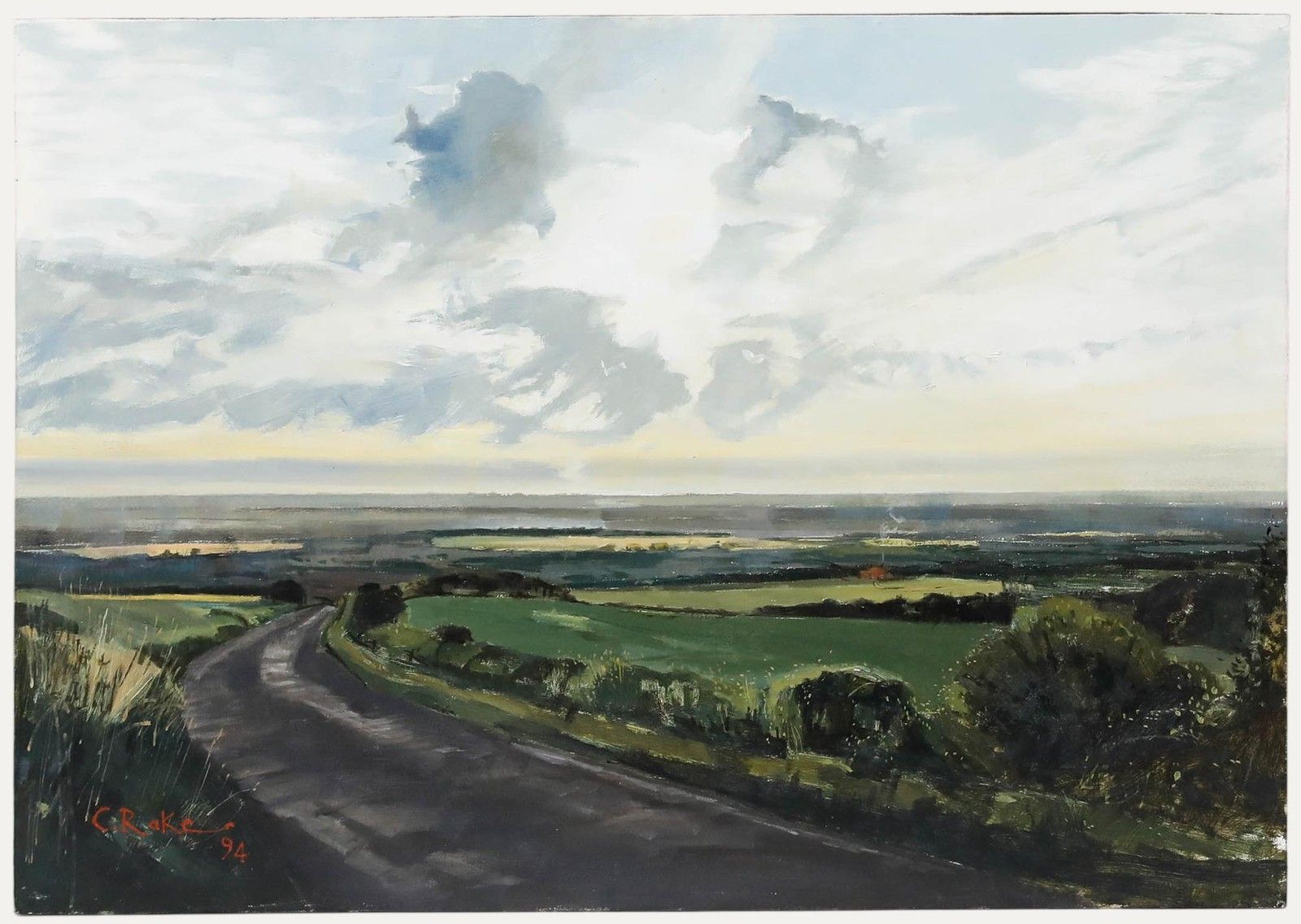 Charles Rake (B.1946) 20th Century Oil, Brightening Sky | Vinterior