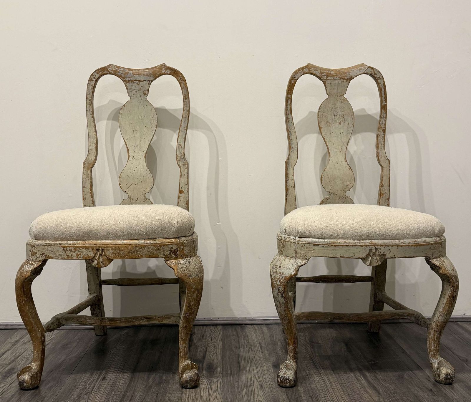 Authentic Rococo Chair Pair Of 18th Century Swedish Rococo Chairs | Vinterior