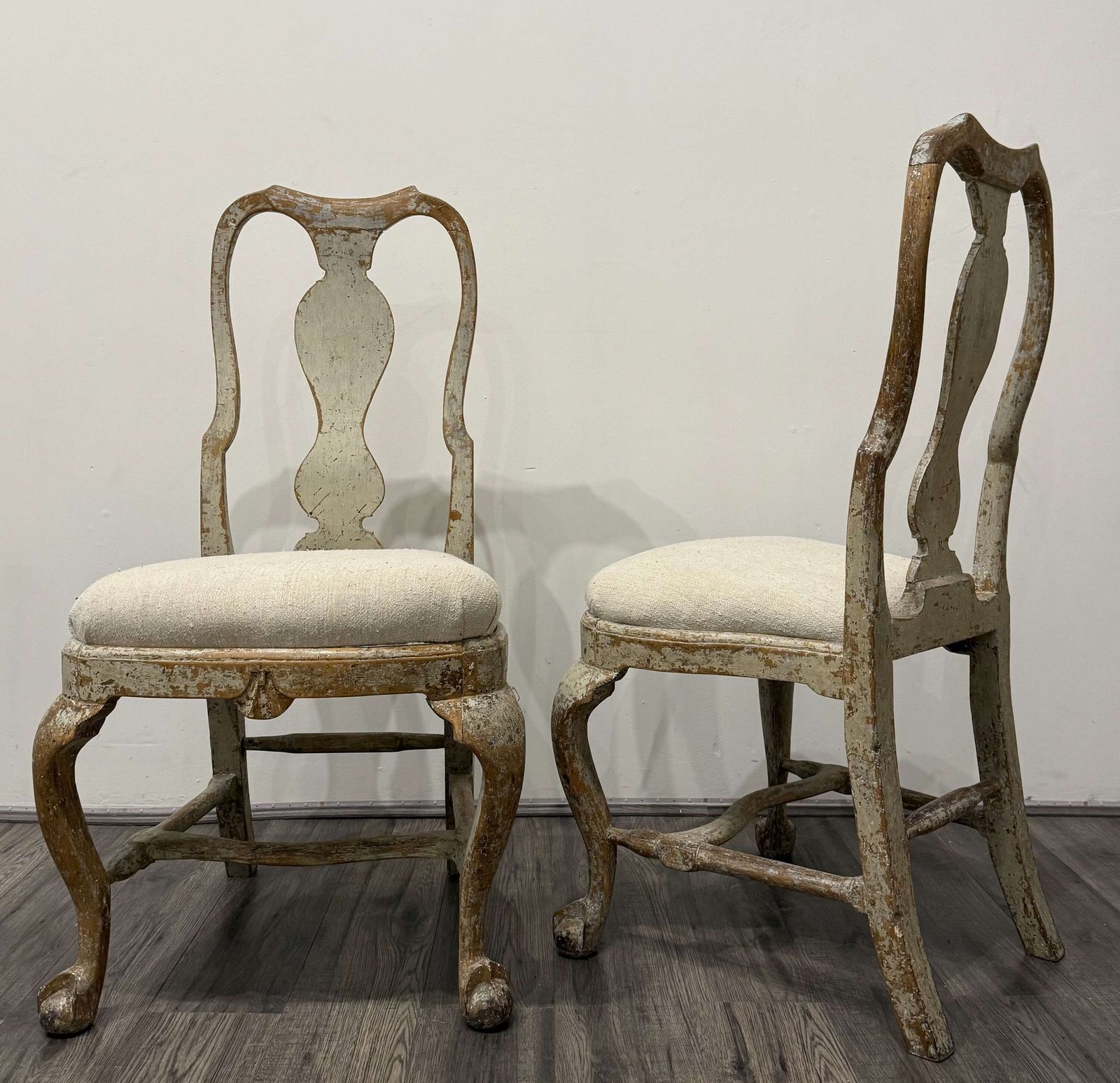 Authentic Rococo Chair Pair Of 18th Century Swedish Rococo Chairs | Vinterior