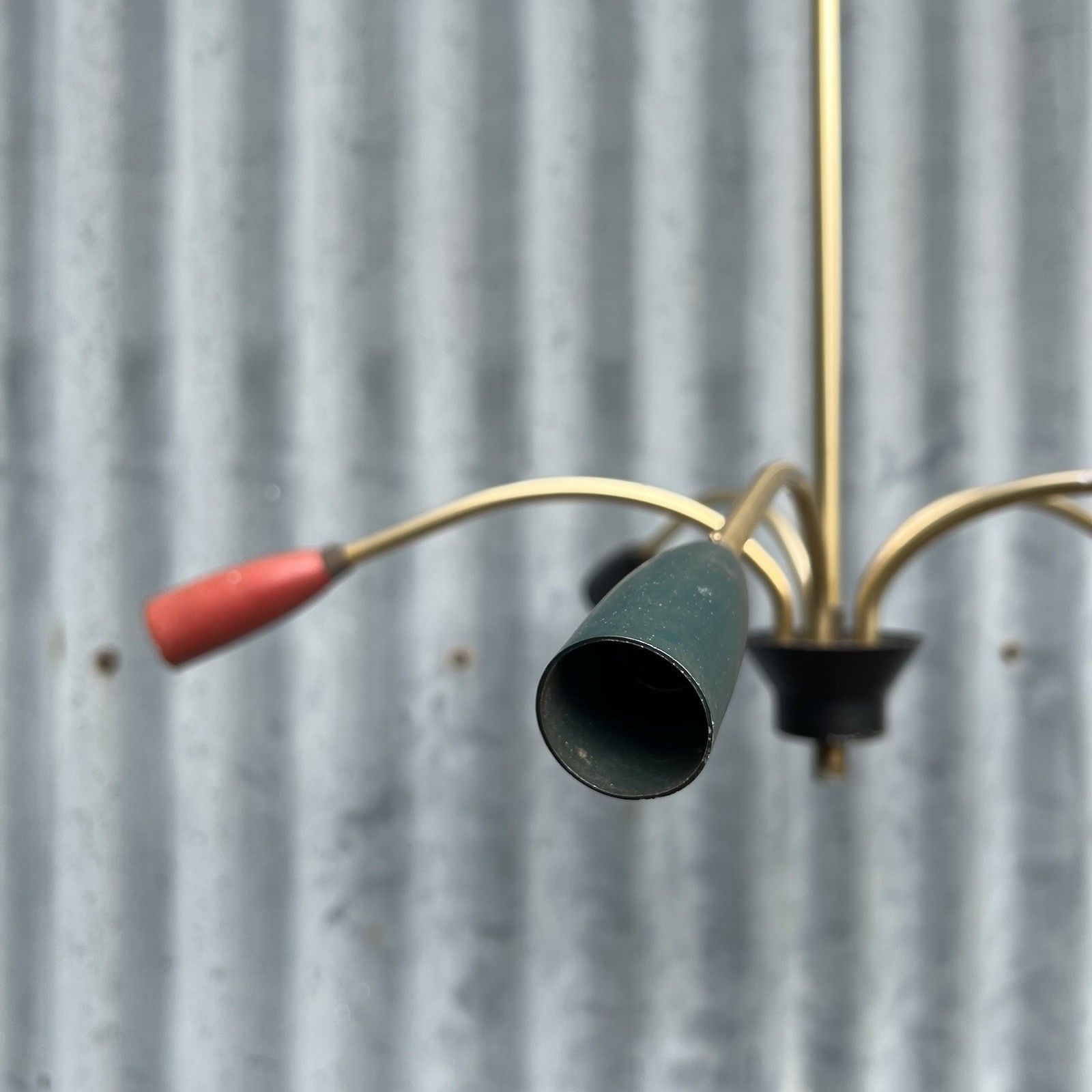 Vintage Italian Mid Century Sputnik Atomic Ceiling Light Lamp 5 Arm ...