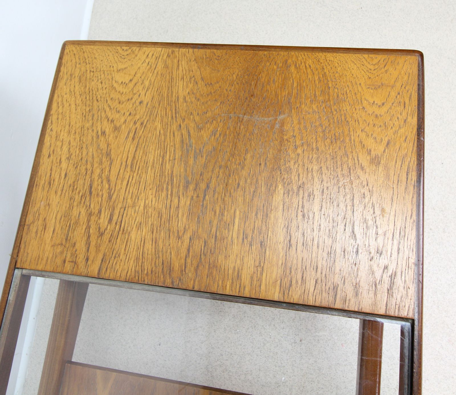 G-PLAN フレスコRECTANGULAR GLASS TABLE Mid Century G Plan Fresco Teak And Glass Two Tier Coffee Table | G