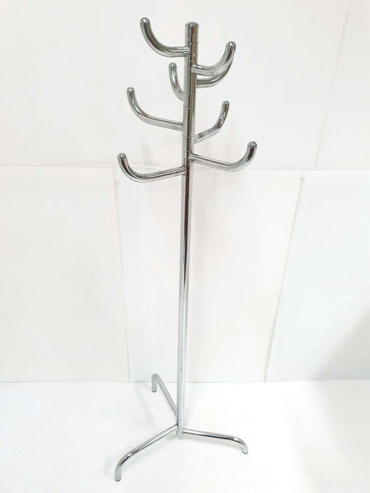 Magnificent Vintage Coat Hanger 1970 Chrome Steel 70s 1970s Space