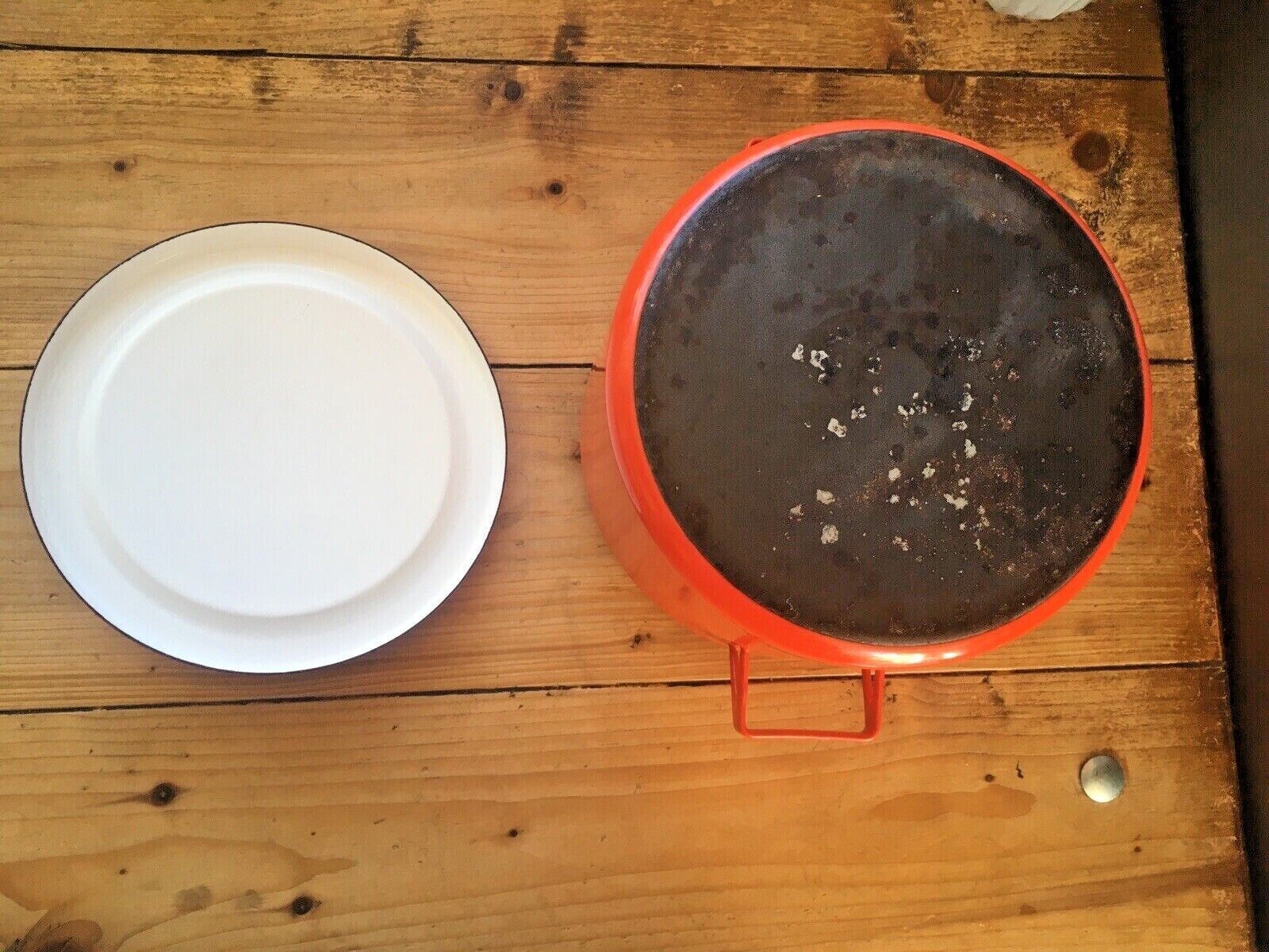HACKMAN／FINEL／Seppo Mallat／casserole Vintage Mid-century Arabia Finel Finland Enamel Casserole - Seppo