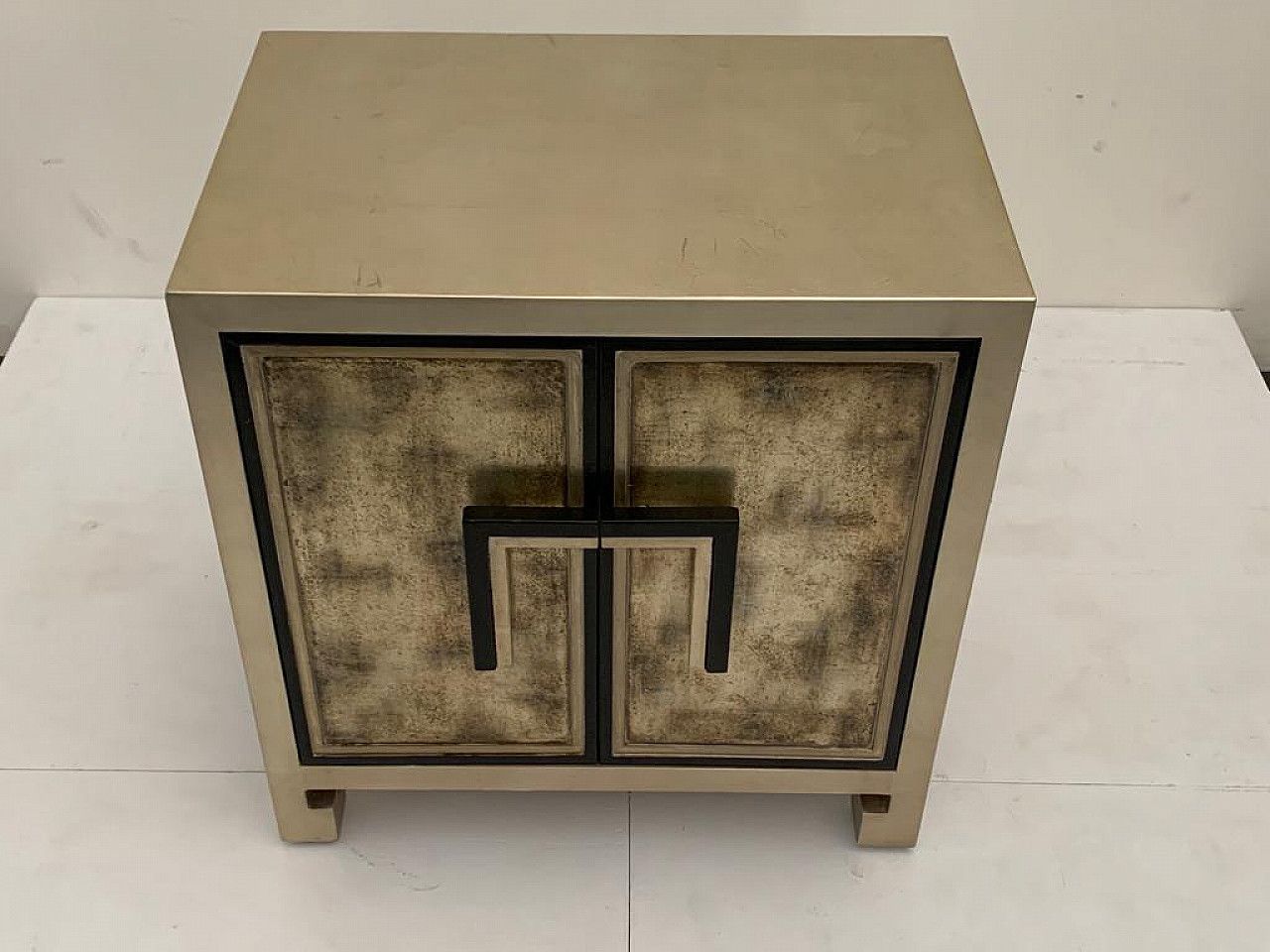 Silver And Lacquered Wood Sideboard By Lam Lee Group, 1990s | Vinterior