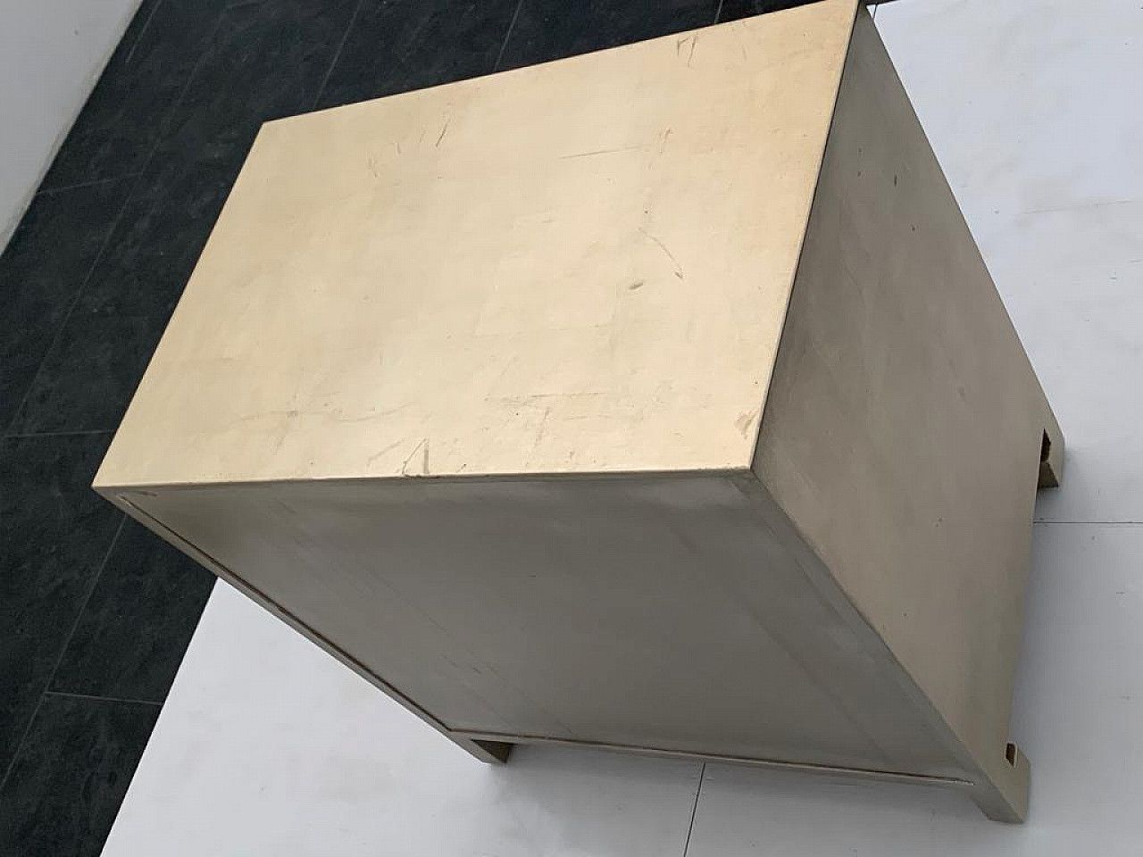 Silver And Lacquered Wood Sideboard By Lam Lee Group, 1990s | Vinterior
