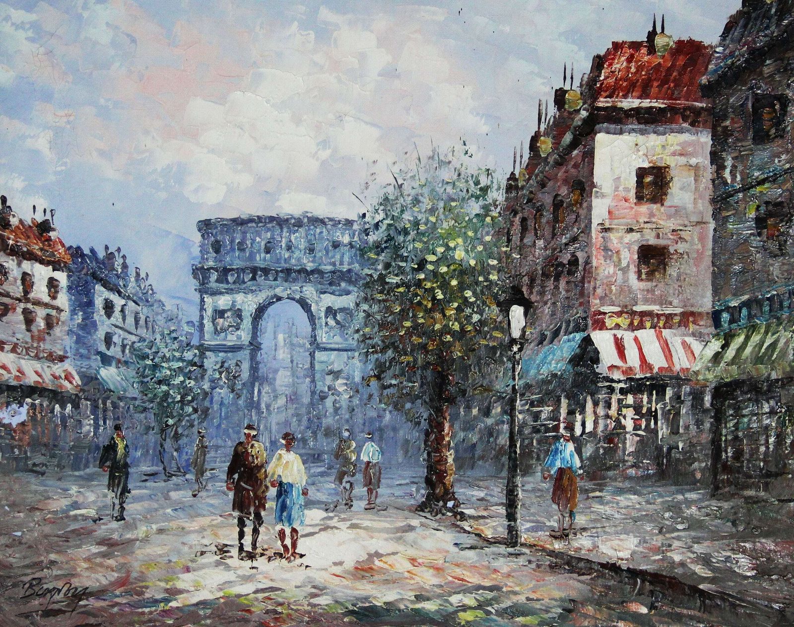 Arc De Triomphe Street Scene By Caroline Burnett | Vinterior