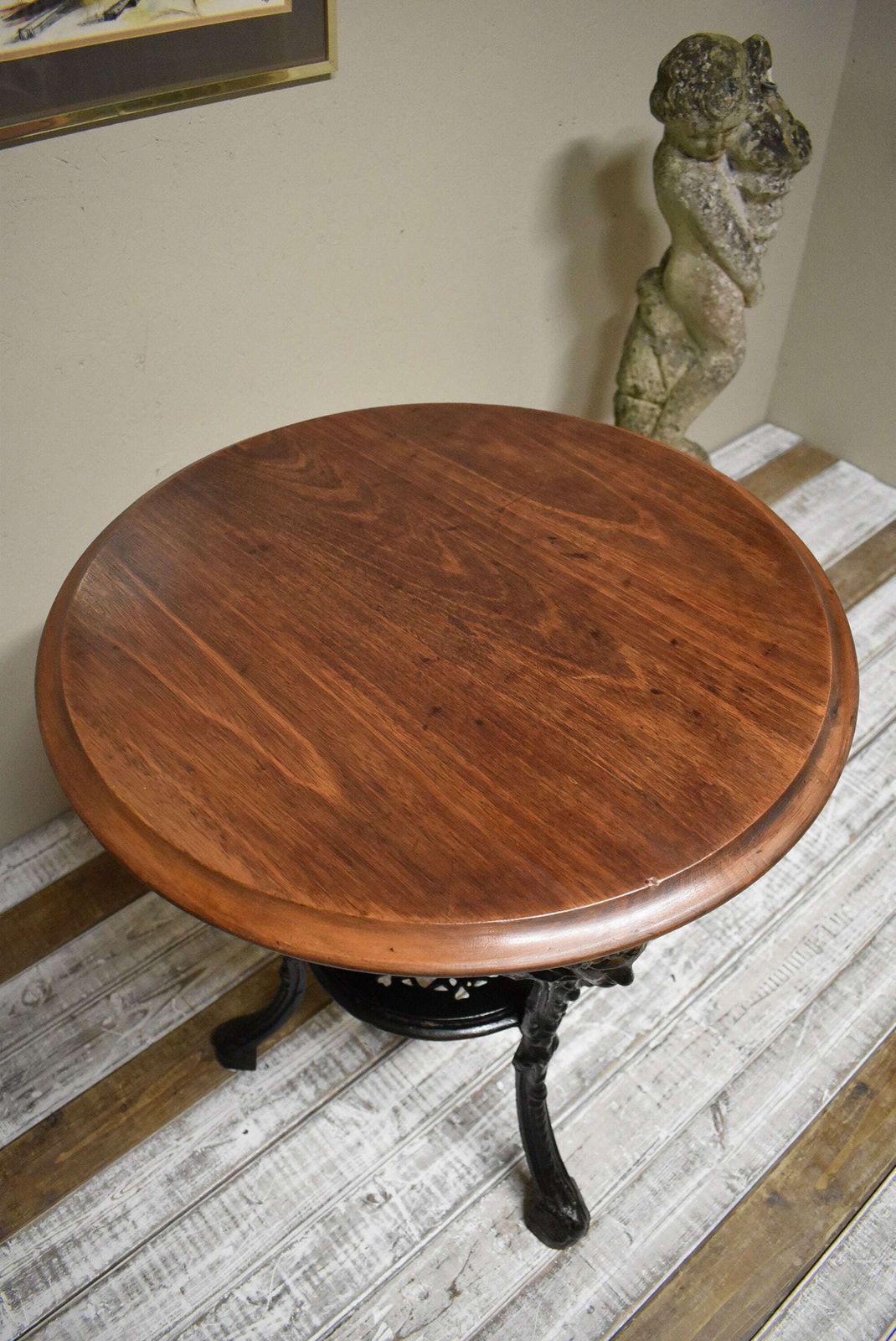 Antique Victorian Cast Iron Pub Tavern Table | Vinterior