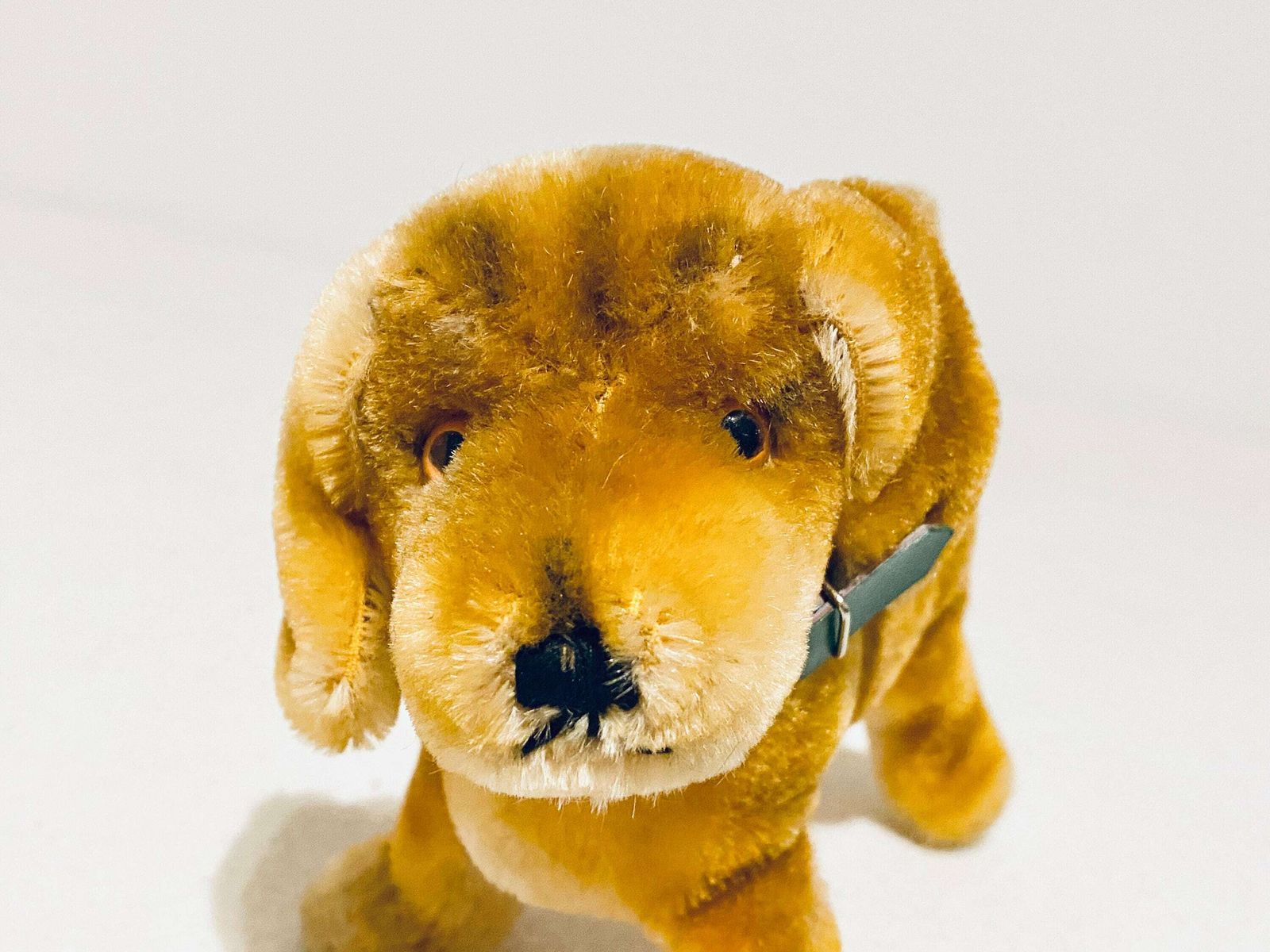 Old Steiff Stuffed Dog Bazi Sausage Dog / Vintage 1960s Toy