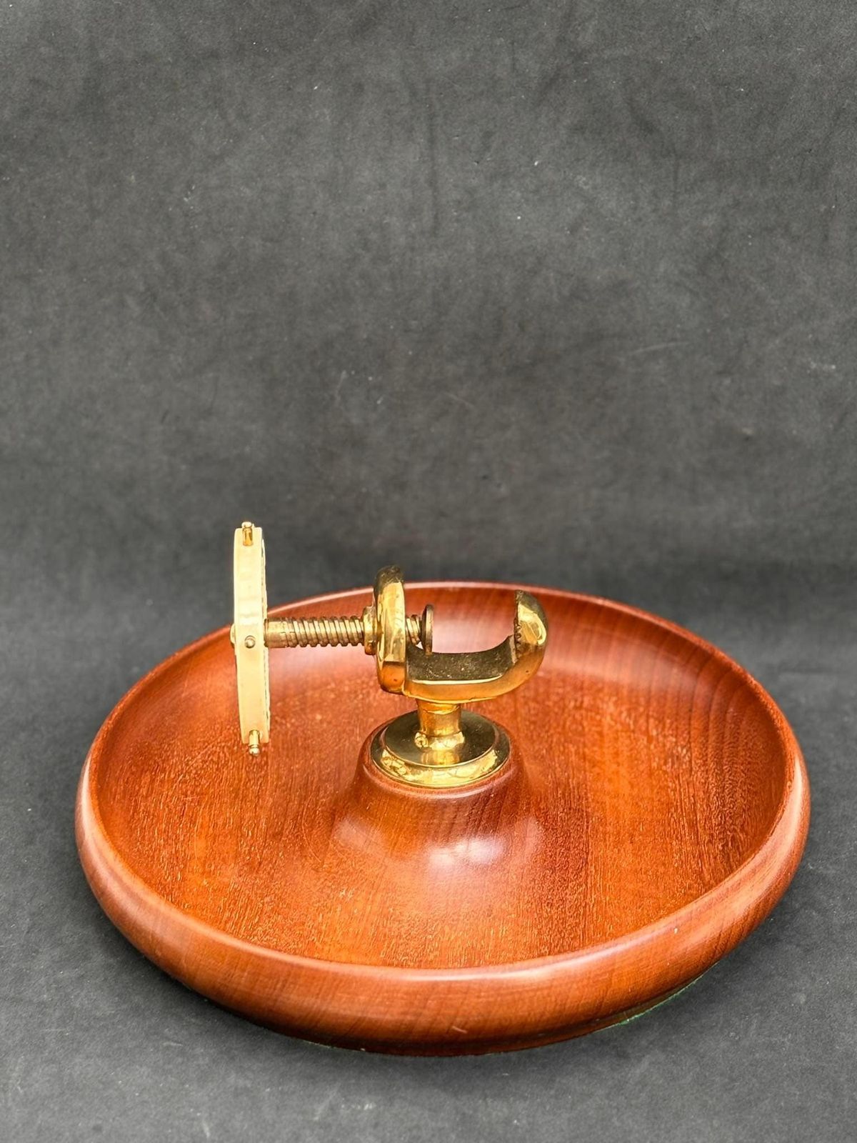 Nutcracker Old Ships Wheel Nutcracker Wood Bakelite Brass Mid