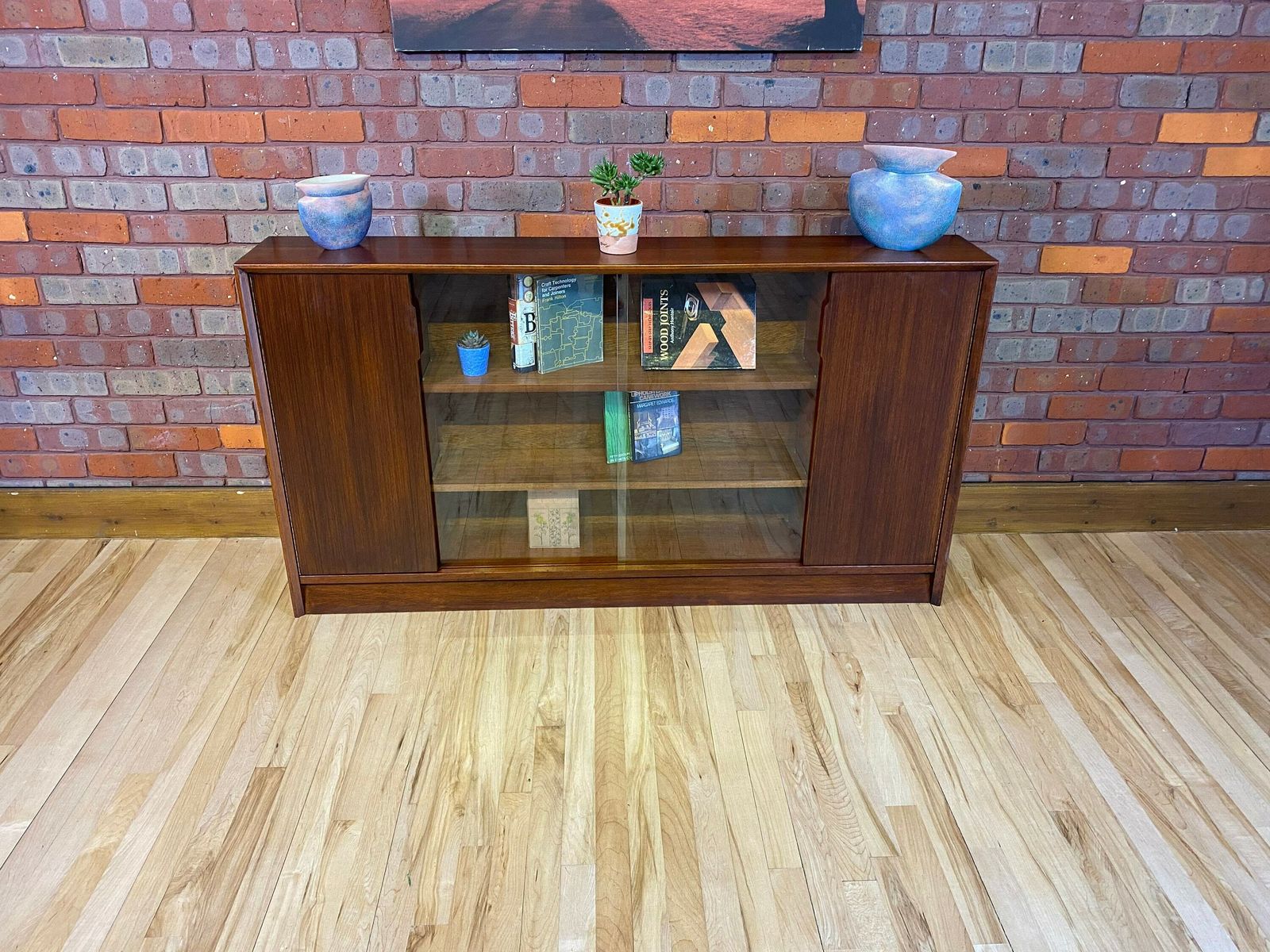 Herbert E Gibbs Bookcase With Glass Doors And Cupboards | A. G.
