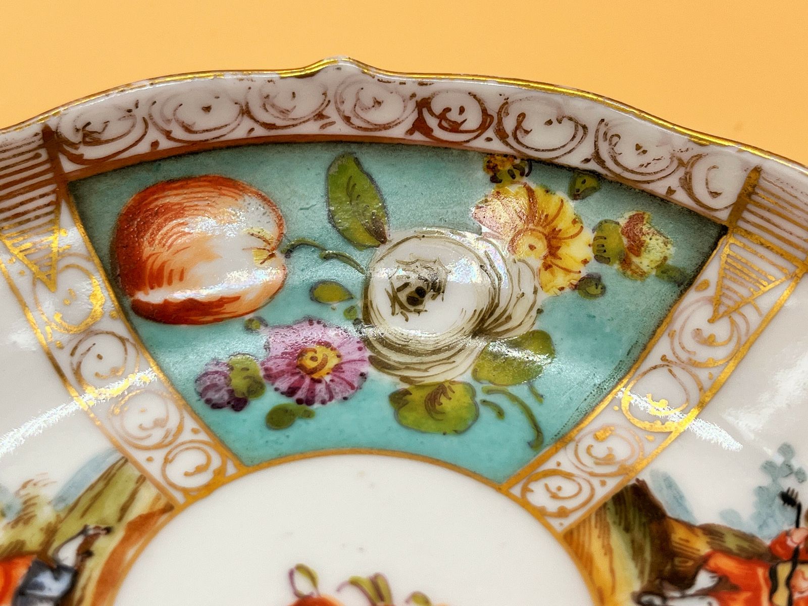 Antique Meissen Porcelain Helena Wolfsohn Watteau Scenes