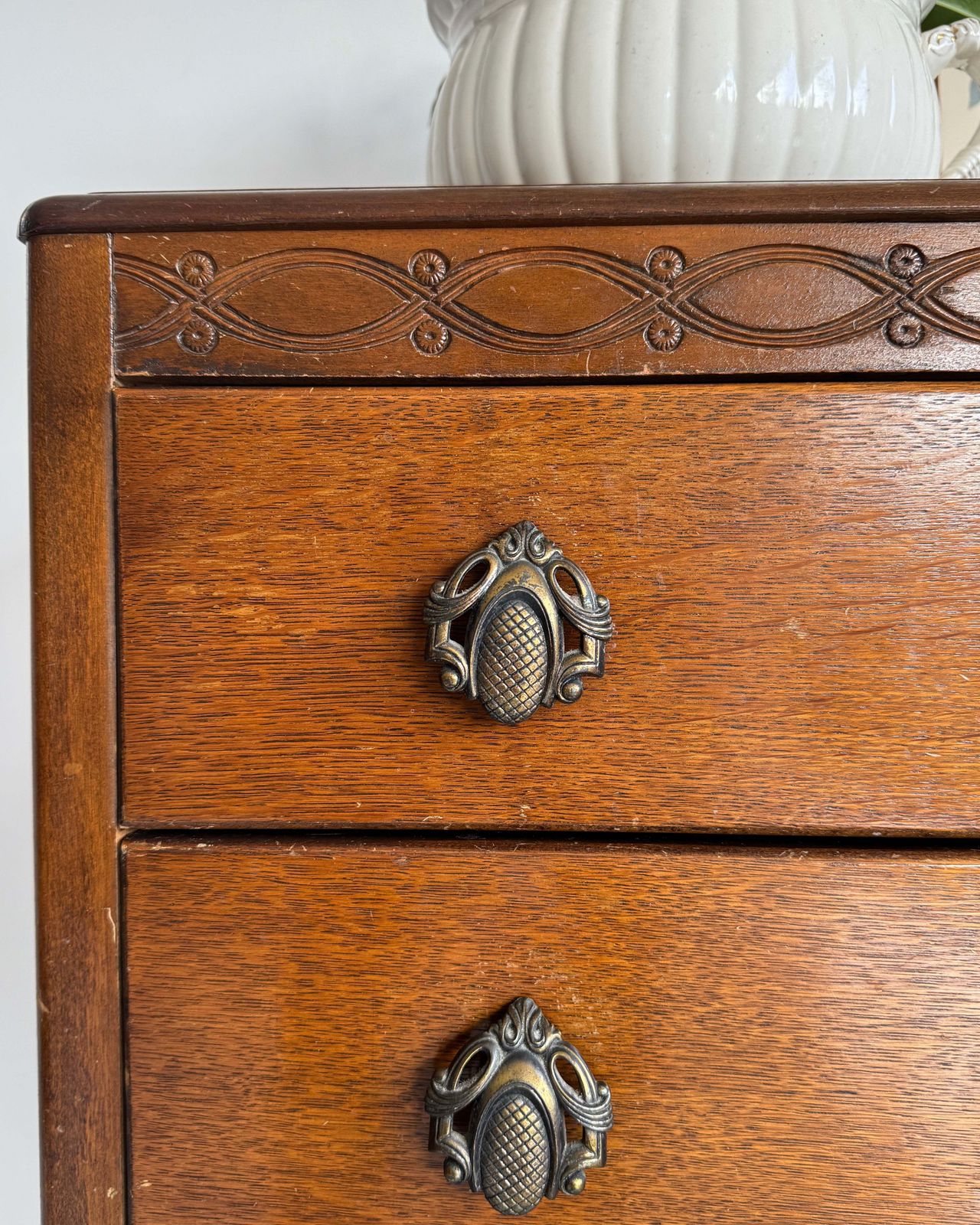 In A Colour Of Your Choice Vintage Harris Lebus Chest Of 5 Drawers