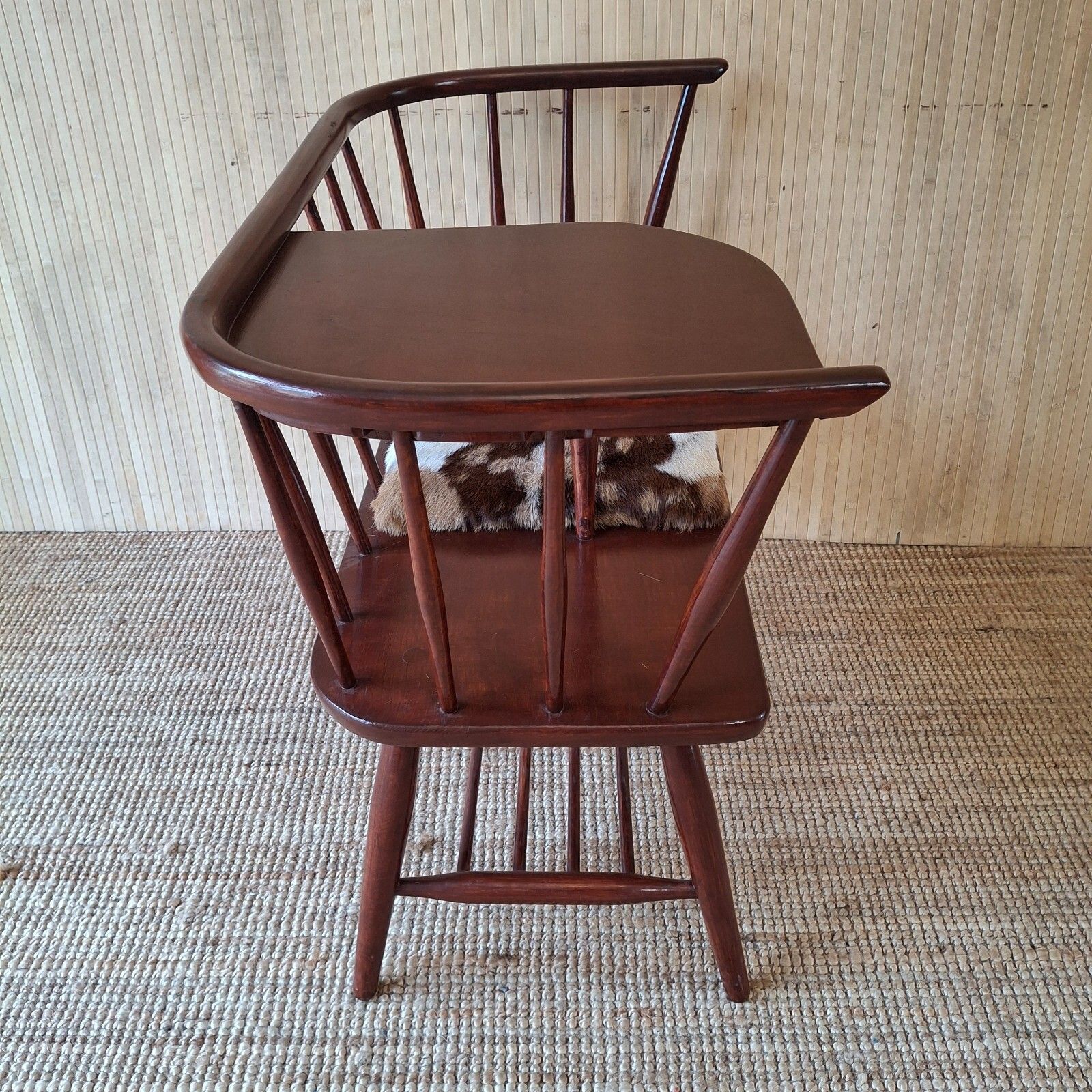 Fab Vintage Chippy Heath Mid Century Teak Telephone Seat Hall