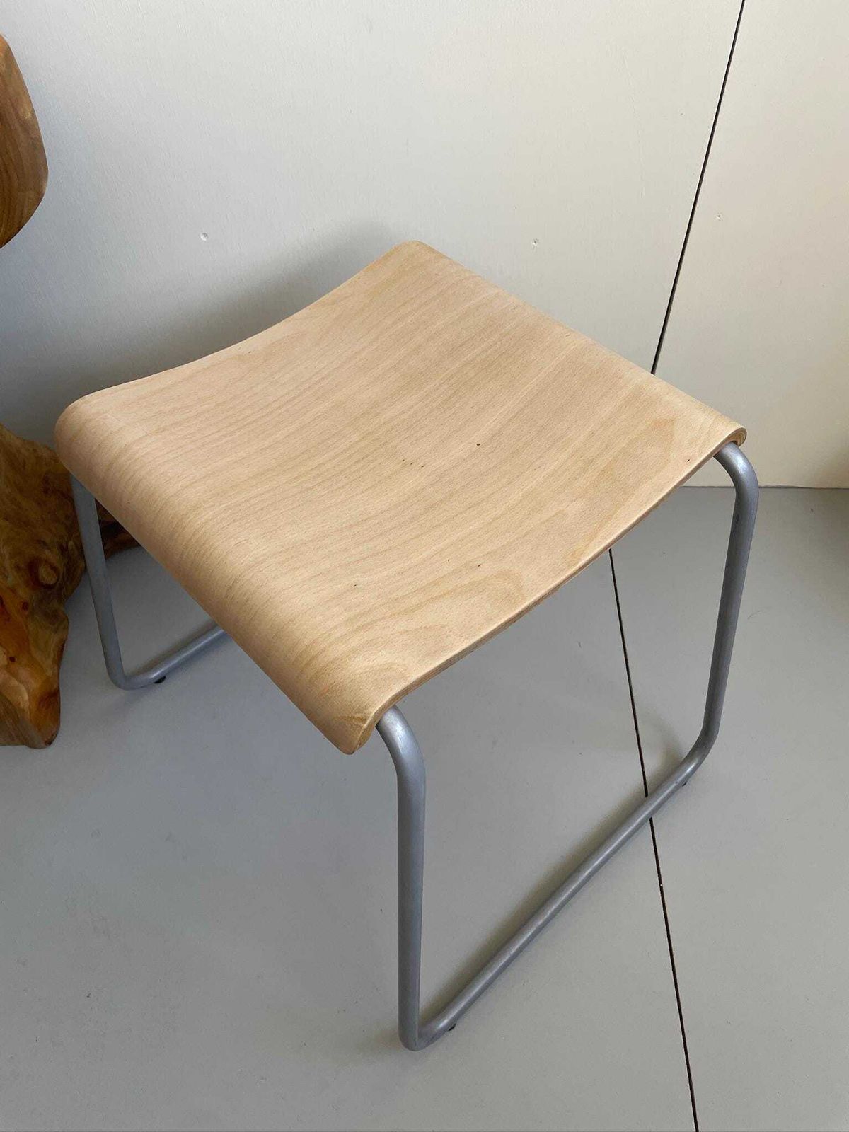 Vintage Ikea Plywood Stool Designed By Kristian Pallar With Bent