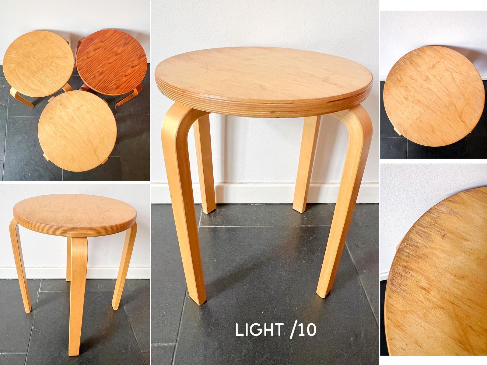 Vintage '99 Ikea 'Frosta' – Design After Alvar Aalto 'Stool E60
