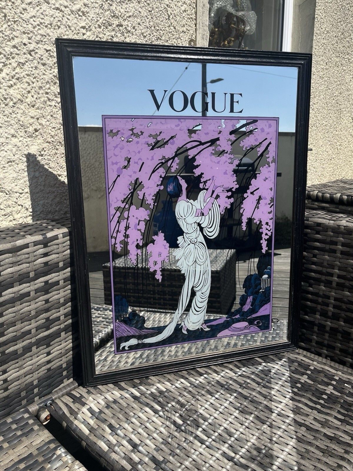Large Vintage Vogue Magazine 1919 Cherry Blossom Cover Picture