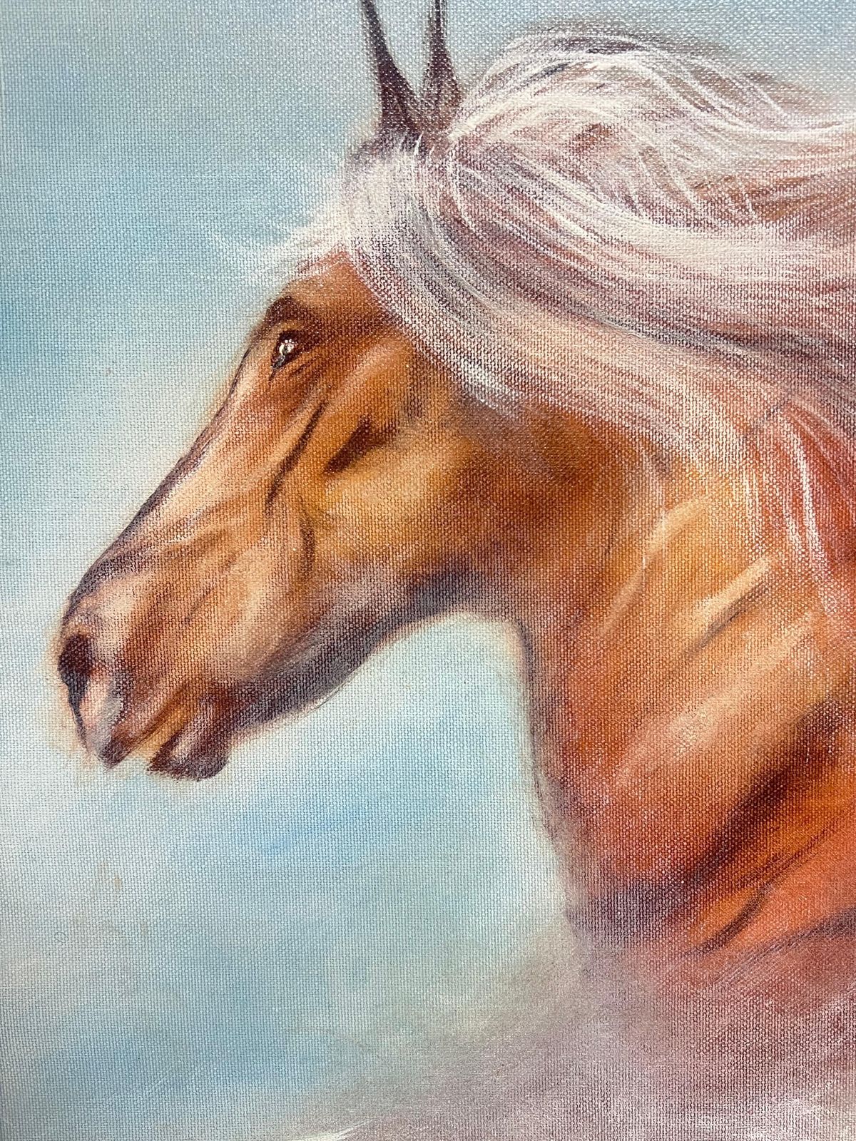 William Joseph Verdult (Dutch, 1939 2016)running Wild Horse Head