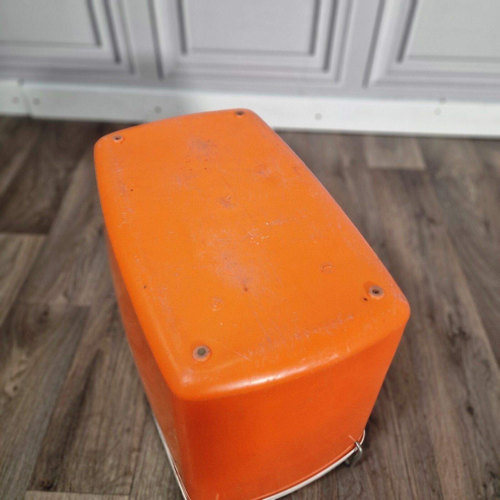 Vintage Cool Box Orange Retro Beach Prop Classic Car Beetle Vw Camper ...