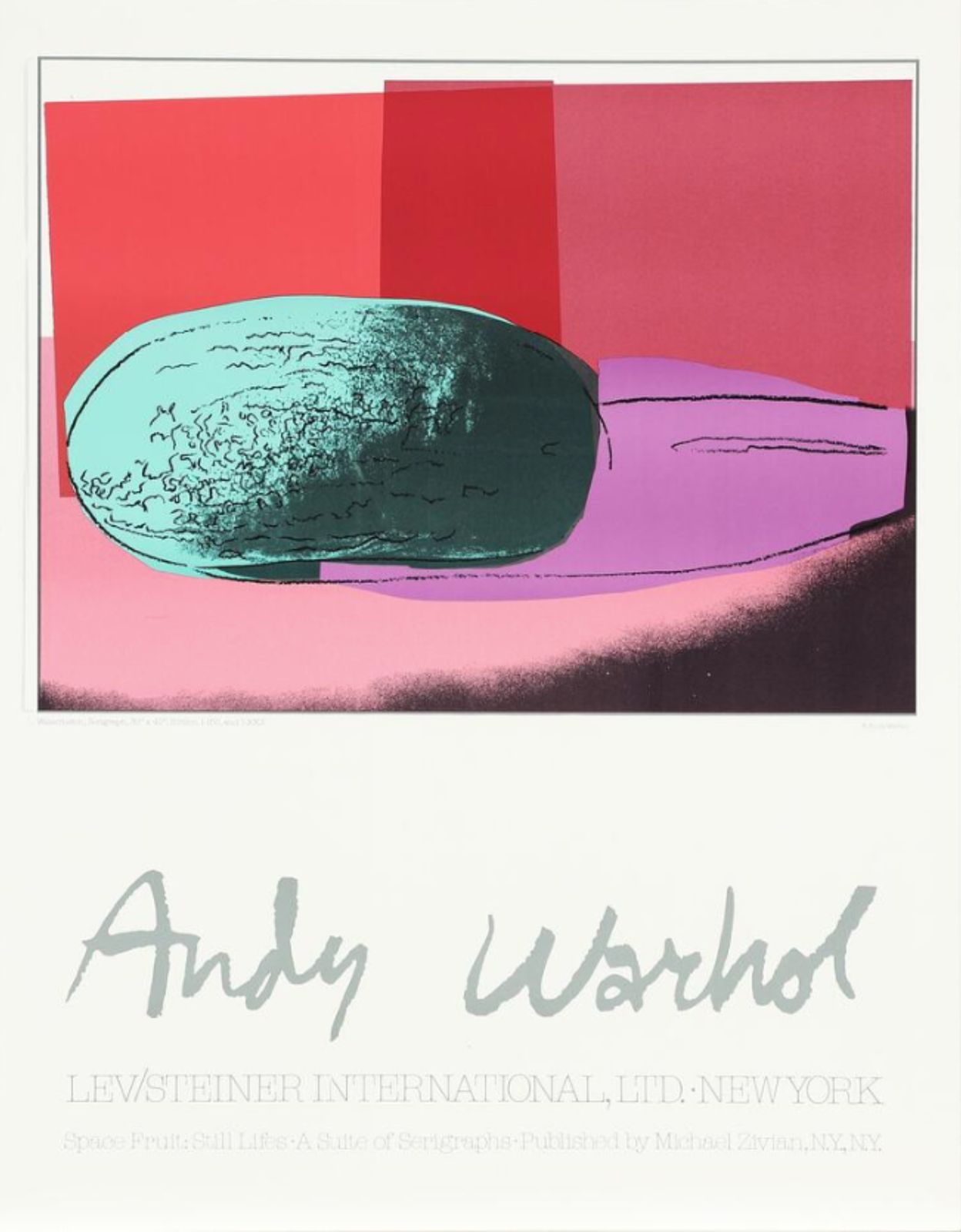 Andy Warhol Space Fruit Exhibition Poster | Andy Warhol | Vinterior