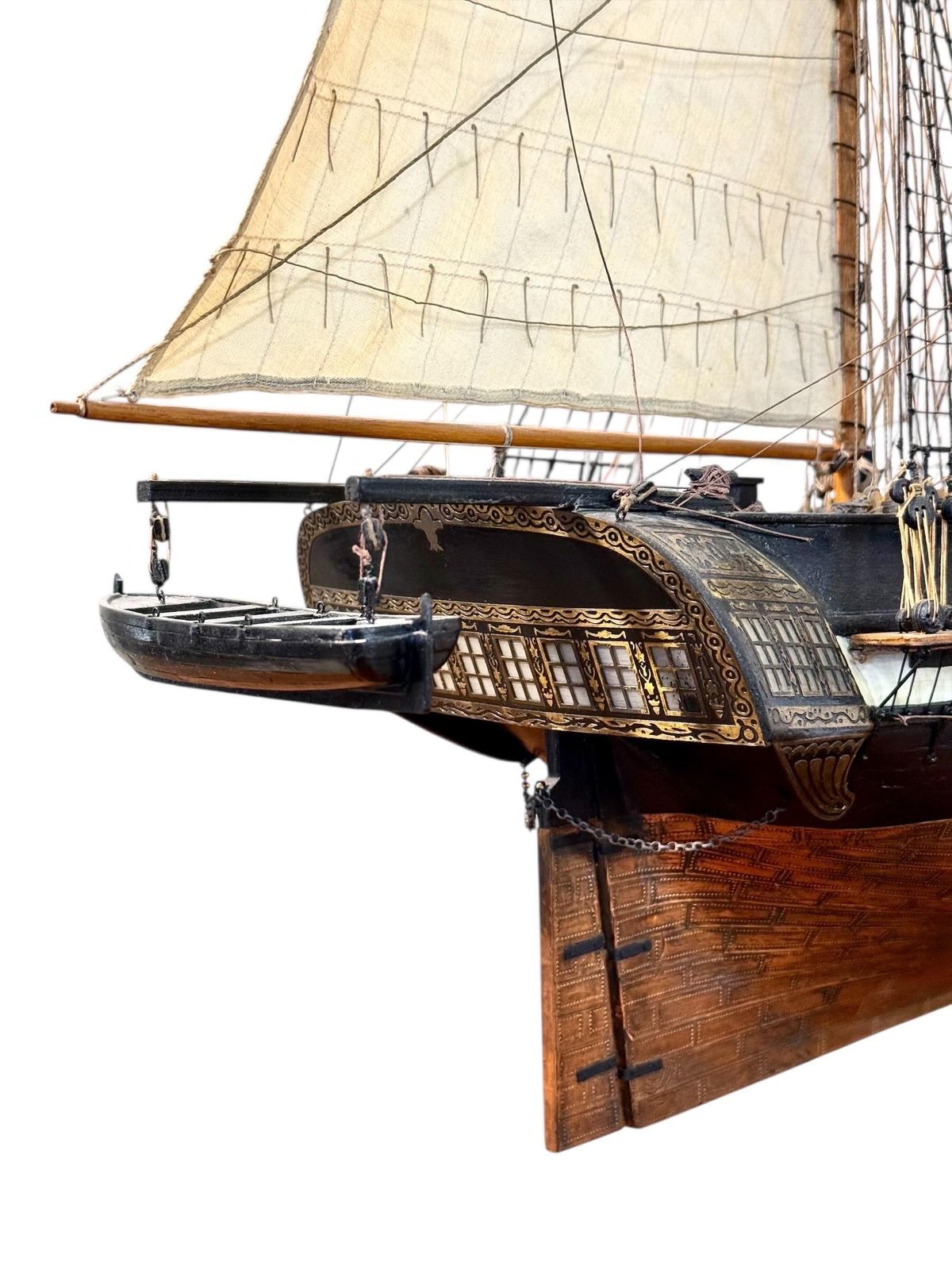 Fine Ship Fine French Naval Ship Model With Rigging, Late 19th Century | Vinterior