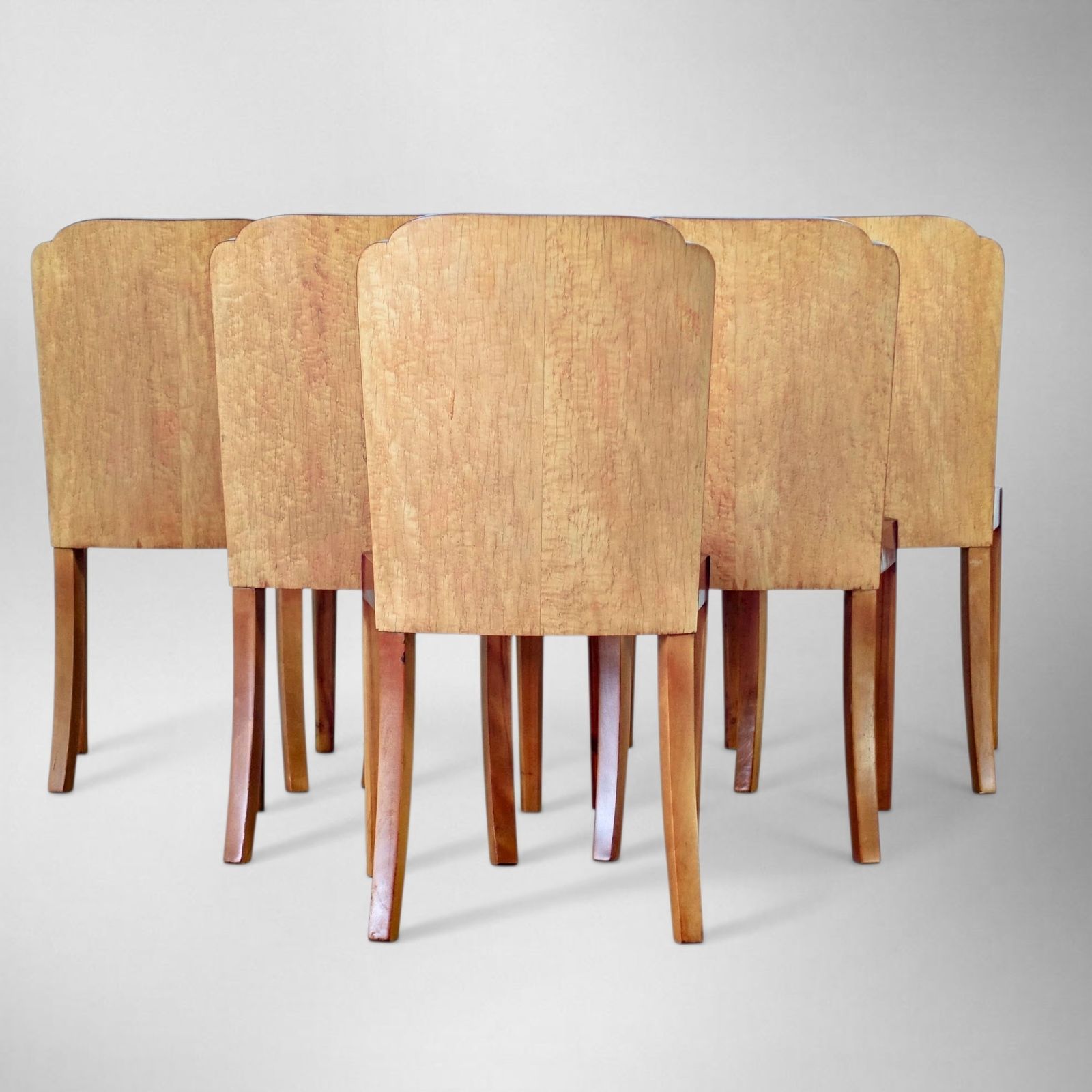 Art Deco Dining Suite Table And Six Chairs By H&L Epstein 1930's