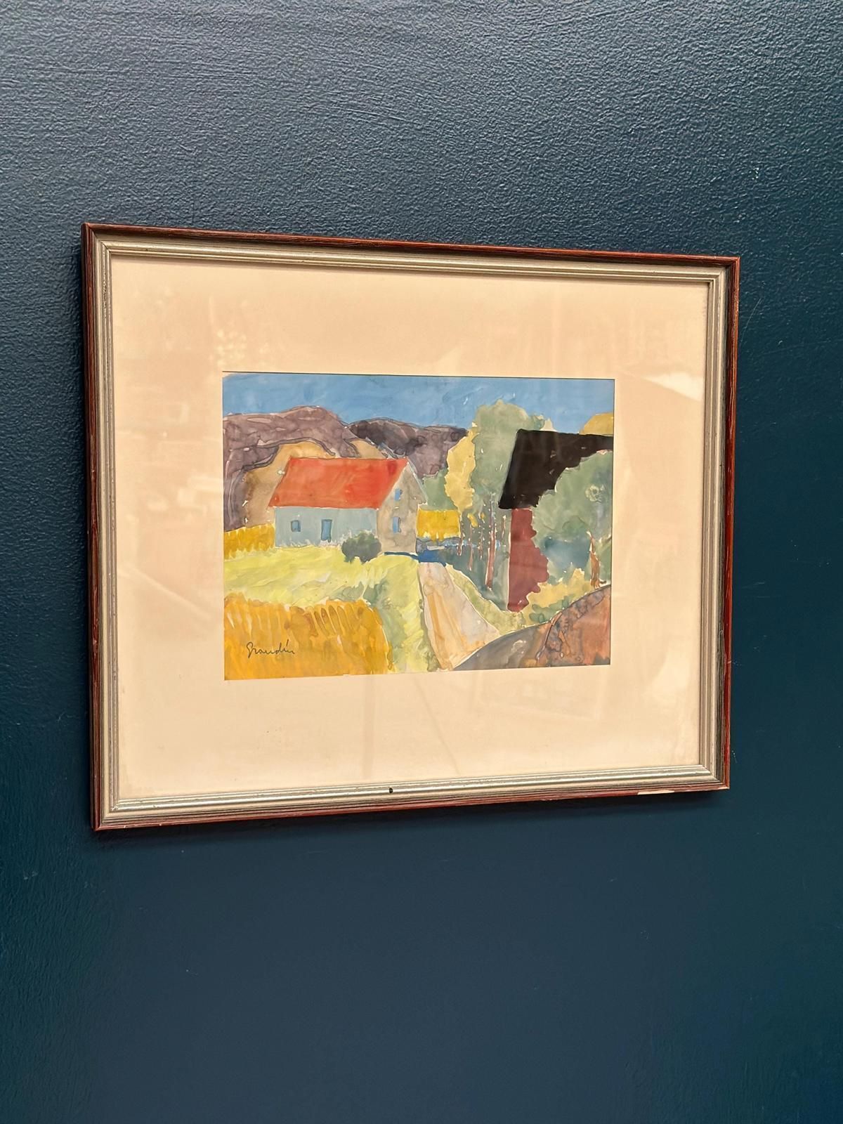 “Landscape” By Svan Grandin, Mid 20th Century | Vinterior