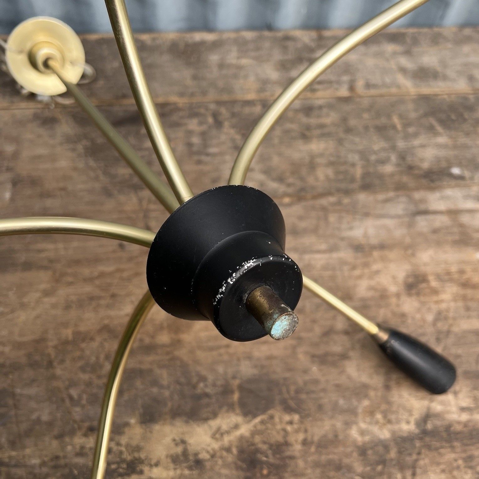 Vintage Italian Mid Century Sputnik Atomic Ceiling Light Lamp 5 Arm ...