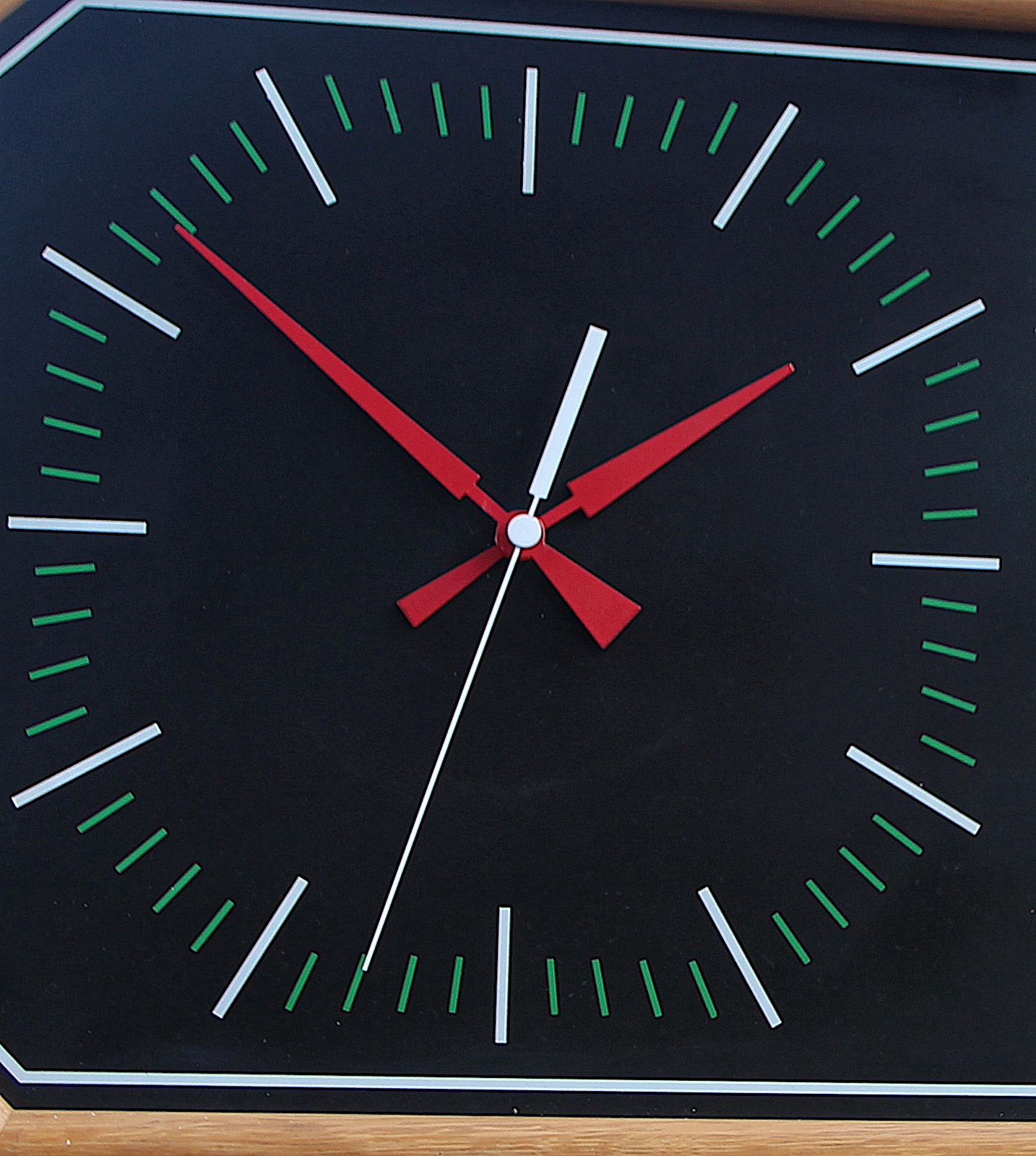 Huge 57cm Oak British Day/Date Vintage Wall Clock. London