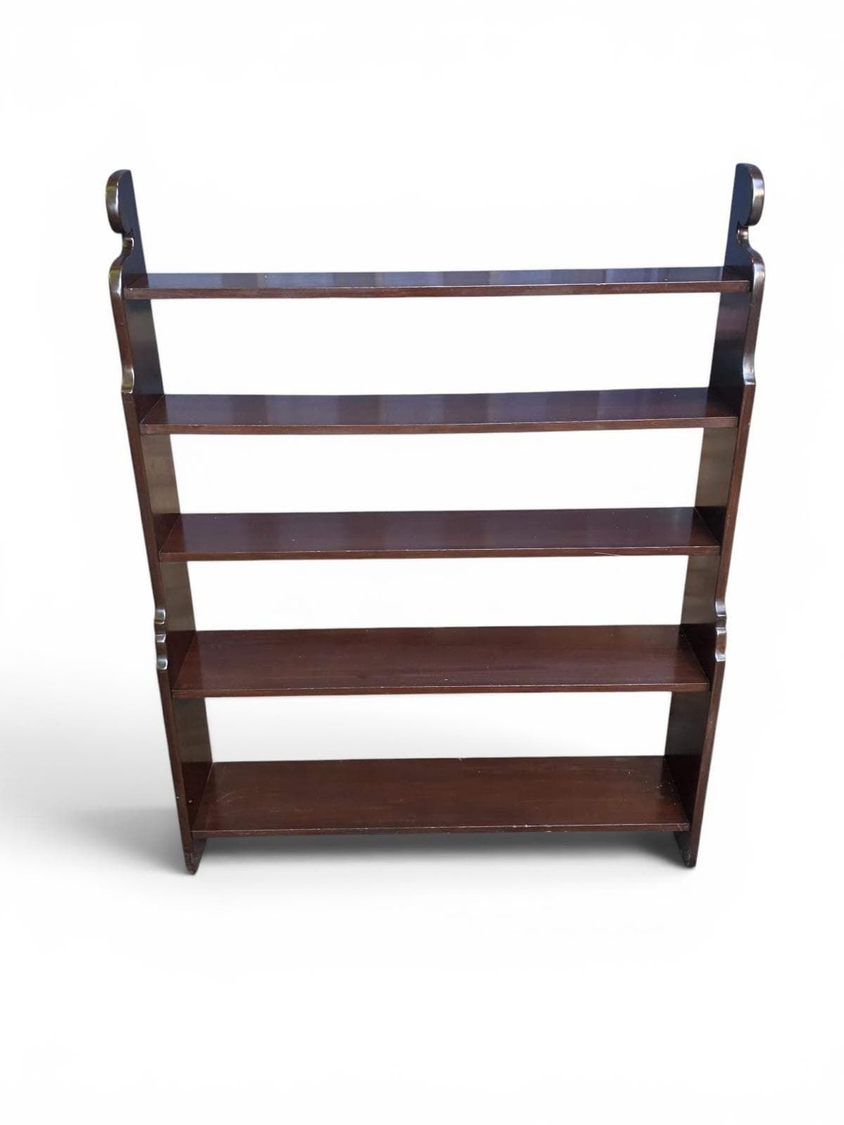 Vintage Mahogany Open Bookcase / Display Shelf / C1950 | Vinterior