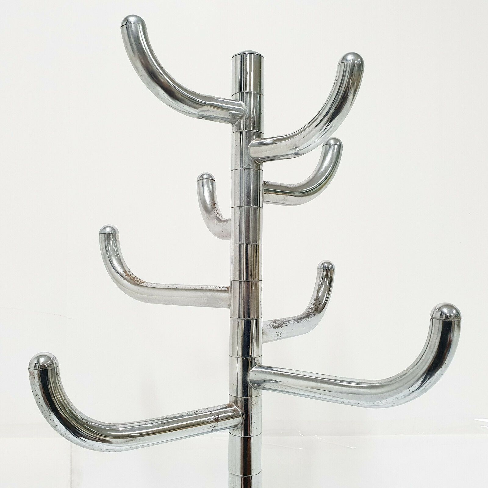 Magnificent Vintage Coat Hanger 1970 Chrome Steel 70s 1970s Space