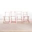 1950’s Slatted Red And White French Outdoor Folding Chairs | Vinterior
