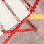 1950’s Slatted Red And White French Outdoor Folding Chairs | Vinterior