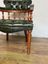 Vintage Green Leather Captain’s Chair Chesterfield Style Desk Library ...
