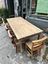 Large Rustic French Oak And Pine Farmhouse Table | Vinterior