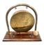 Vintage Tabletop Stag Design Brass Dinner Gong Oak Stand & Mallet ...