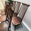 8 Vintage Blue Label Ercol Model 369 Windsor Goldsmith Dark Finish ...