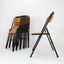 Vintage Set Of 7 Folding Chair In Metal And Wood 1960s | Vinterior