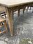 Large Rustic French Oak And Pine Farmhouse Table | Vinterior