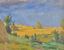 Arnolds Pankoks Landscape With Hey Stacks. Oil On Cardboard. 35x49 Cm ...