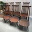 8 Vintage Blue Label Ercol Model 369 Windsor Goldsmith Dark Finish ...
