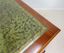 Green Leather‑Top Yew Wood Writing Desk | Vinterior