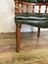 Vintage Green Leather Captain’s Chair Chesterfield Style Desk Library ...