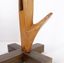 Vintage Brutalist Wood Coat Rack, Wabi Sabi Design, 186cm Tall | Vinterior