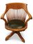 Victorian Oak Revolving Spindleback Desk Chair With Racing Green — free download