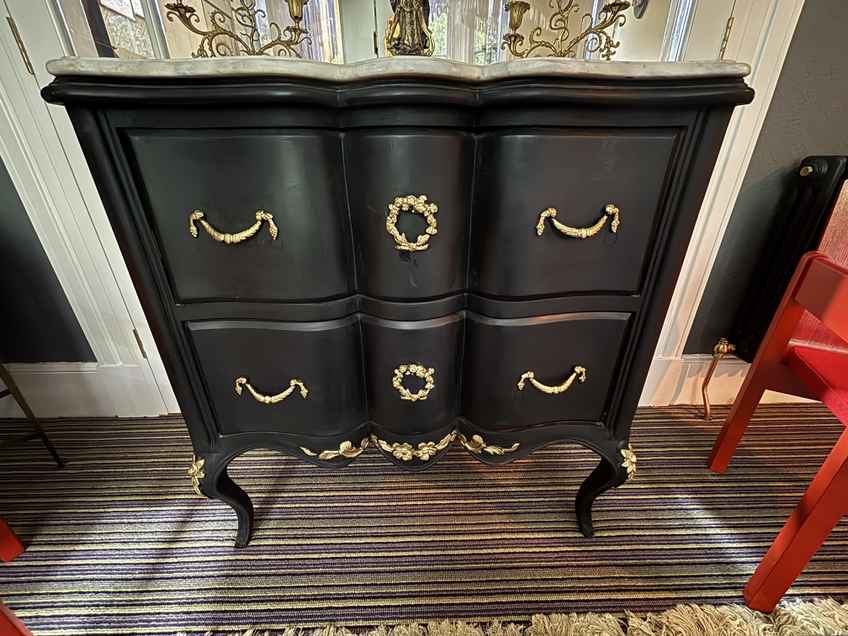 Dco Dresser In Briar And Black Marble Top | Vinterior