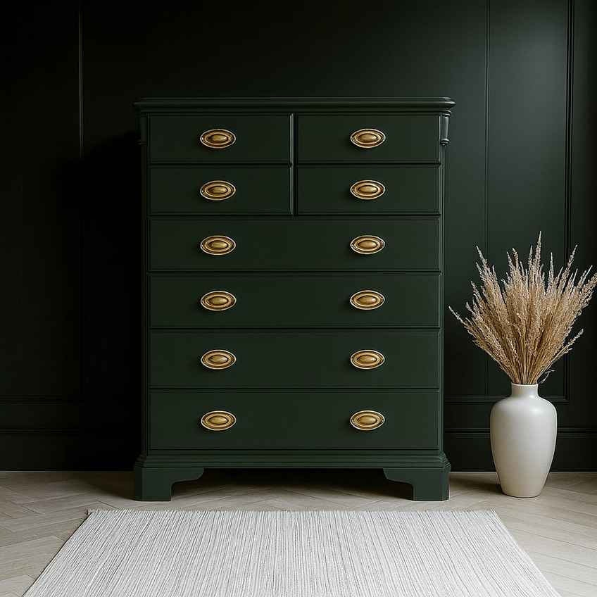 Chest Of Drawers, Olympus Louis Tallboy Chest Of Drawers Bedroom Storage In Light Green, 5 Drawers. I Can Paint In Any Colour | Vinterior Chest Of Drawers, Olympus Louis Tallboy Chest Of Drawers Bedroom Storage In Light Green, 5 Drawers. I Can Paint In Any Colour | Vinterior