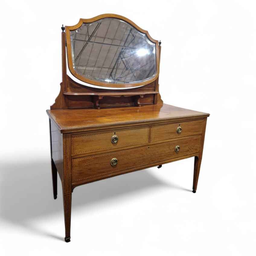 Unique Sage Green Dressing Drawers With Mirror | Refinished Vintage Vanity Chest Of Drawers | Vinterior Unique Sage Green Dressing Drawers With Mirror | Refinished Vintage Vanity Chest Of Drawers | Vinterior