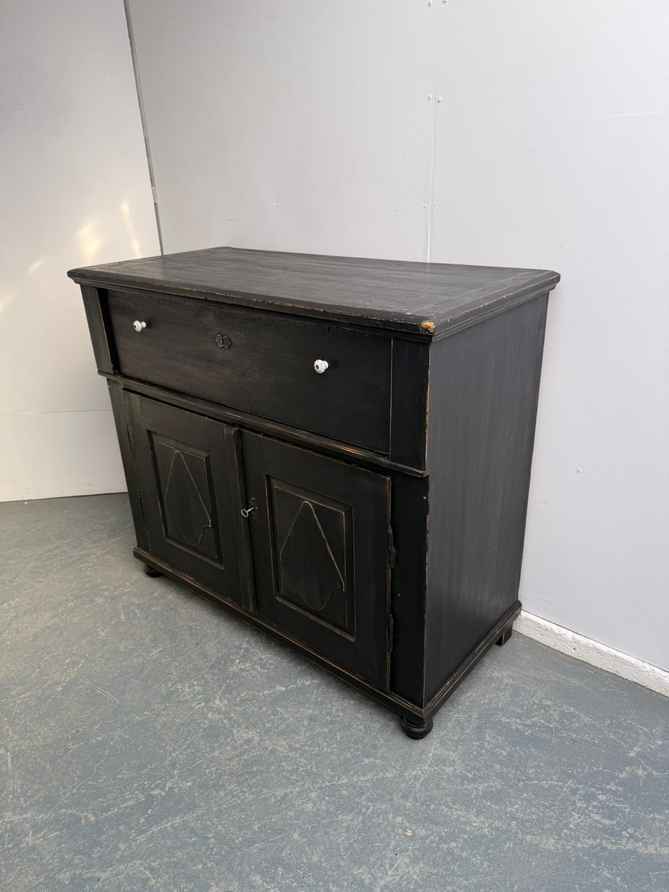 victorian black dresser Mount Vernon Black Vintage Dresser  Timeless Elegance with Classic Charm