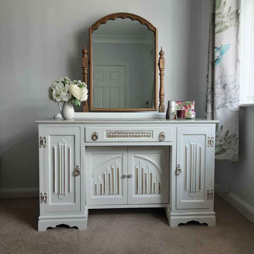 grey french dressing table Dressing Tables & Stools Buy Wooden Design Table Chair with Mirror